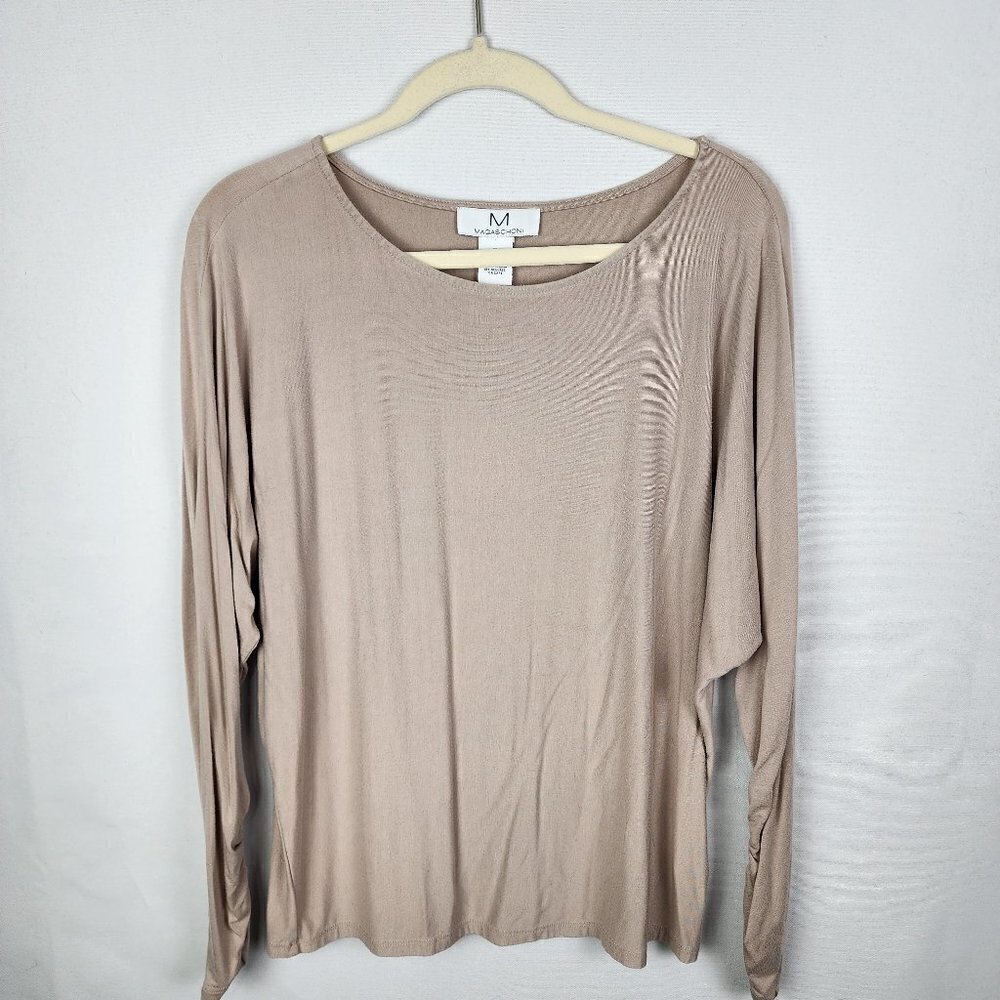 Magaschoni Dolman Scrunch Sleeve‎ Top M